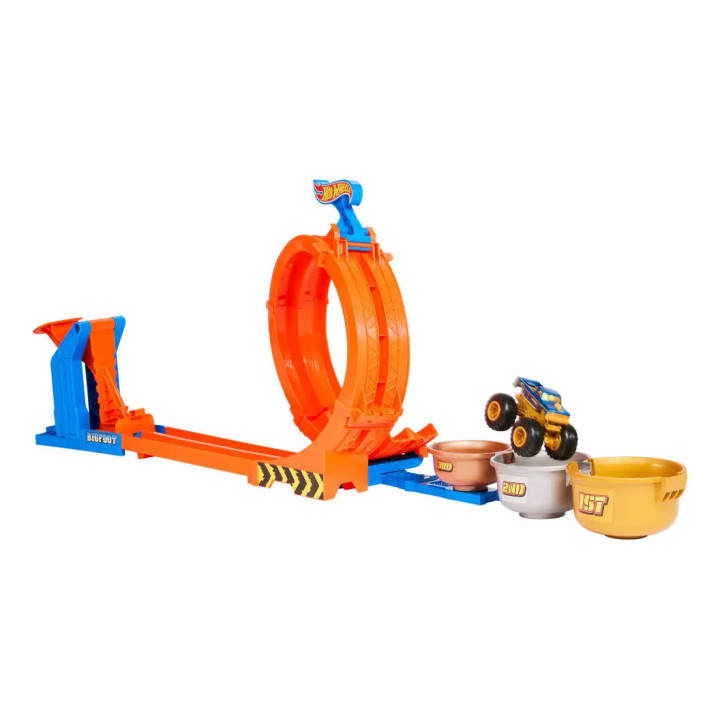 Pista Troféu Bigfoot Giros Extremos Hot Wheels Matel Jbx64 Multicolorido | Pistas e Lançadores