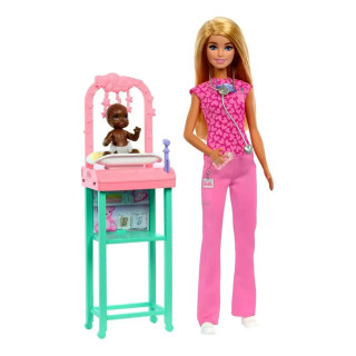 Barbie Loira Quero Ser Profissões Doutora Médica Pediatra | Mattel | Bonecas, Bonecos e Bebês