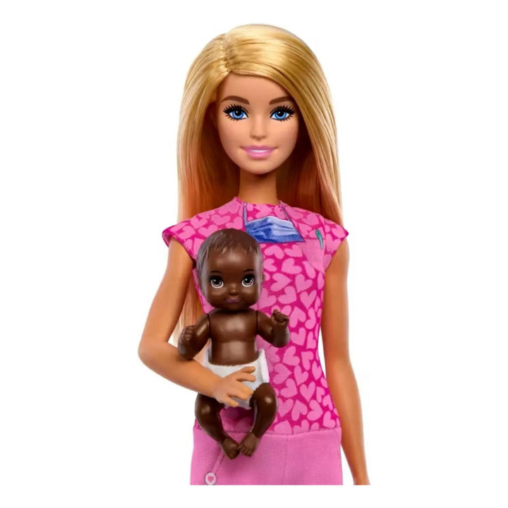 Barbie Loira Quero Ser Profissões Doutora Médica Pediatra | Mattel | Bonecas, Bonecos e Bebês
