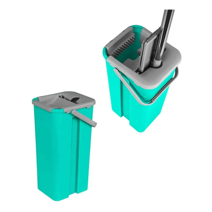 Mop Lava E Seca Noviça Com Balde Centrifugador Rodo 360° Microfibra