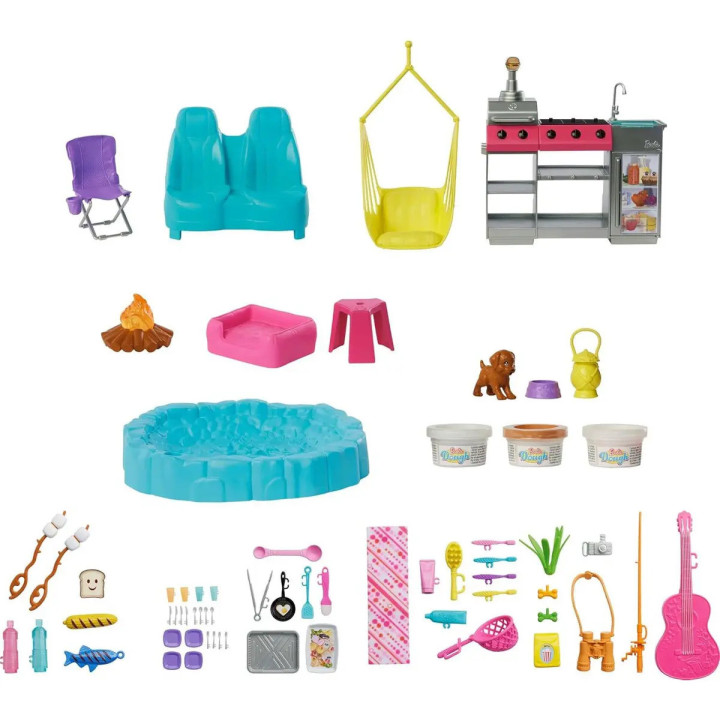 Conjunto De Jogos Barbie Dream Camper Com Acessórios Rosa | Cenários e Playsets