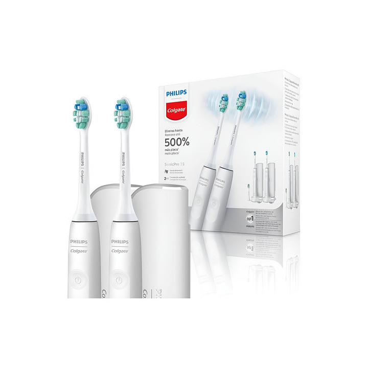Kit 2 Unidades Escova Elétrica Philips Colgate Sonicpro 35 | Colgate Philips | Escovas Elétricas