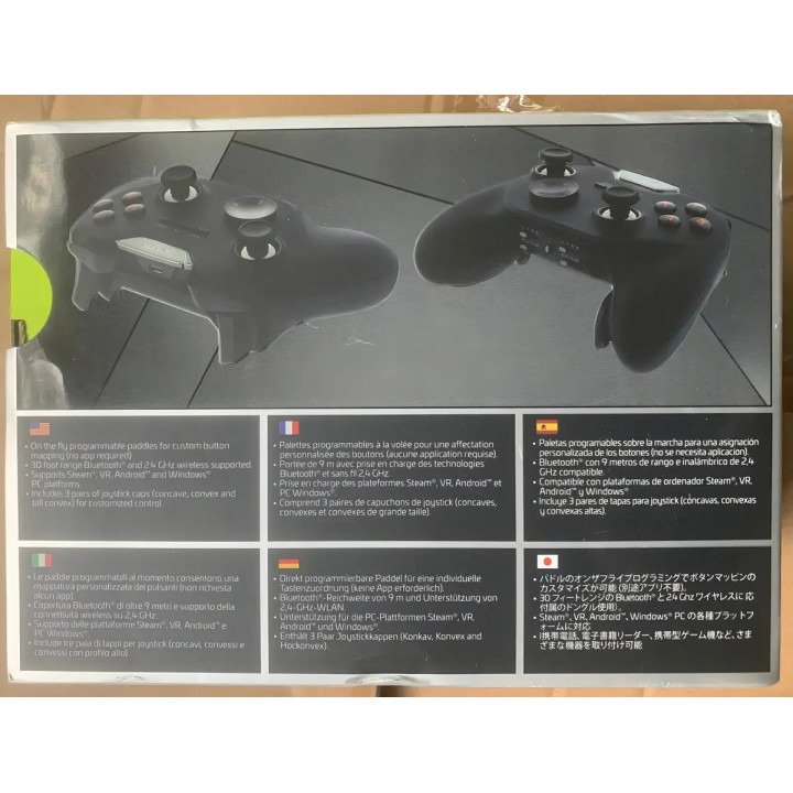 Controle Joystick Sem Fio Bionik Vulkan Preto Bluetooth Para Computador E Android | Gamepads