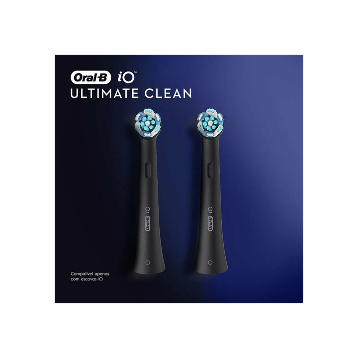 Kit Refil Escova Elétrica Ultimate Clean Io Black - 4 Unds Kit Com 4 Unidades | Oral-B | Escovas Elétricas