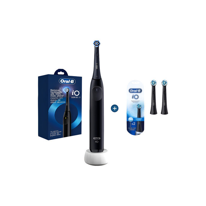 Escova De Dente Eletrica Oral-b Io2 + Refil 2unidades-bivolt Bivolt | Escovas Elétricas