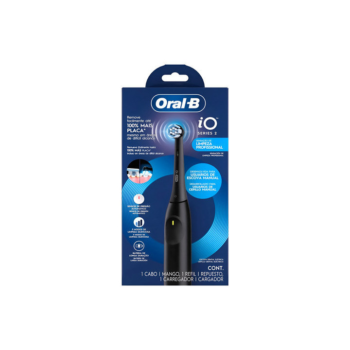 Escova De Dente Eletrica Oral-b Io2 + Refil 2unidades-bivolt Bivolt | Escovas Elétricas