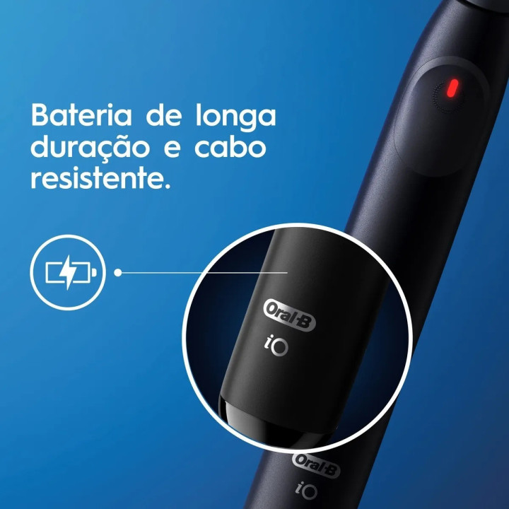 Escova De Dente Elétrica Oral-b Io2, 1 Cabo + 1 Refil + Carregador | Escovas Elétricas