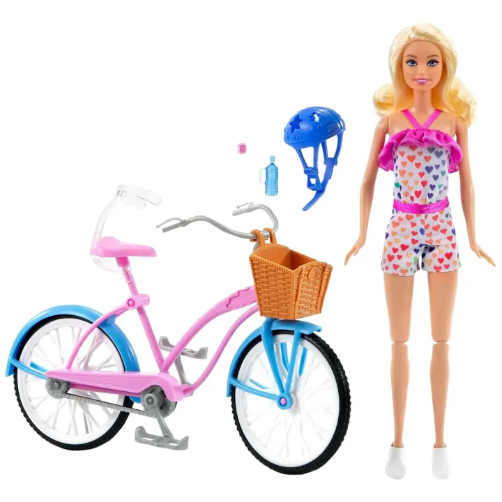 Barbie Passeio De Bicicleta, Articulada, 31cm E Acessórios | Bonecas, Bonecos e Bebês