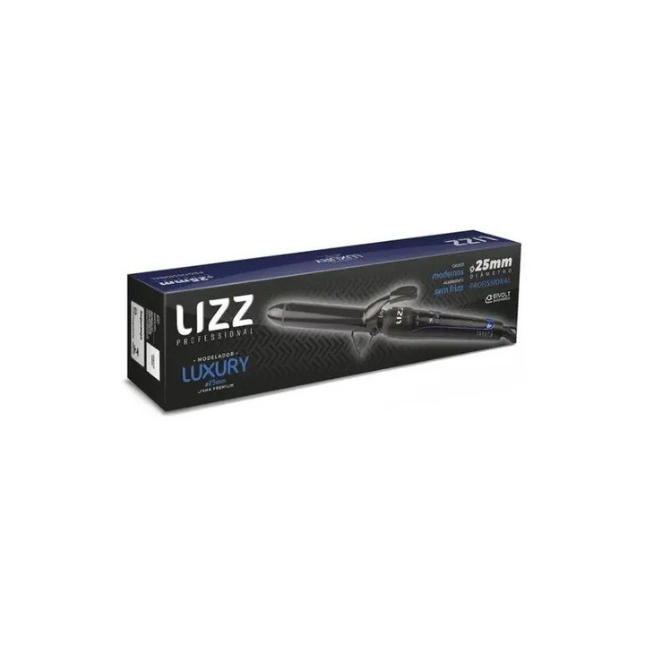 Modelador Premium Luxury 25mm 210°c Bivolt - Lizz Preto | Modeladores de Cachos