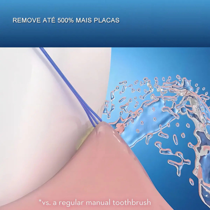 Refil Escova Dente Elétrica Oral-b Cross Action - 4 Unidades Verde | Escovas de Dentes