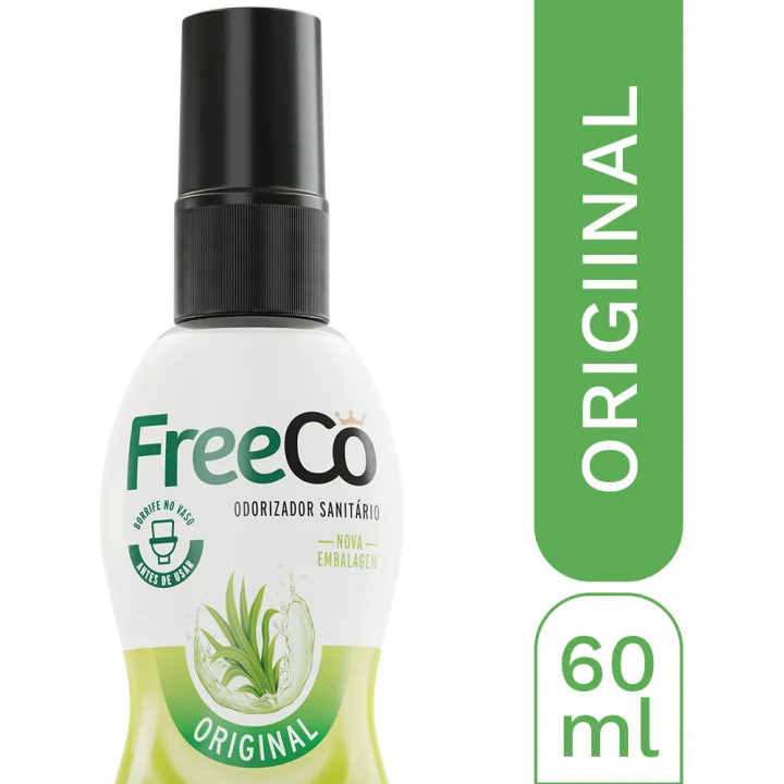 Odorizador Bloqueador De Odores Sanitários Original Freeco 60ml | Freecô | Desodorizadores de Sanitários