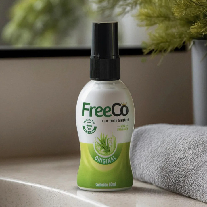 Odorizador Bloqueador De Odores Sanitários Original Freeco 60ml | Freecô | Desodorizadores de Sanitários