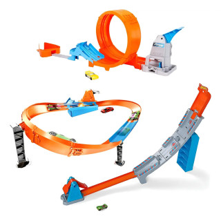 Kit 3 Pistas De Campeonato Hot Wheels Gbf83, Gtv13 E Gjm75 Sortido | Pistas e Lançadores