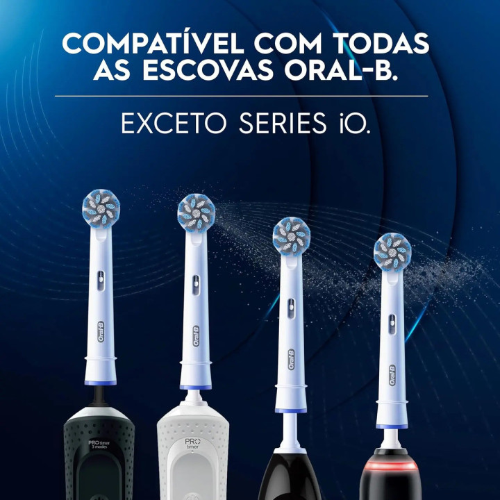 Refil Sensi Ultrafino Para Escova Eletrica Oral-b C/ 4 Un Azul | Escovas de Dentes