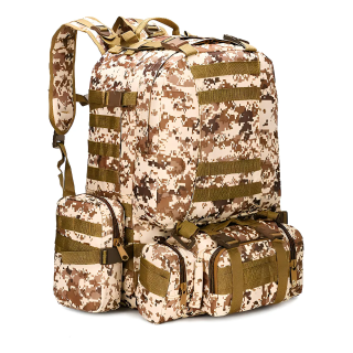 Mochila Tática 55l Bege Camuflada Echolife Passeio Camuflado | Mochilas