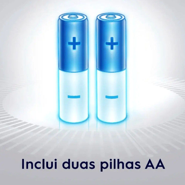 Escova Dental Eletrica Pro Saude Power + 2 Pilhas + 4 Refis Pilhas | Oral-B | Escovas Elétricas