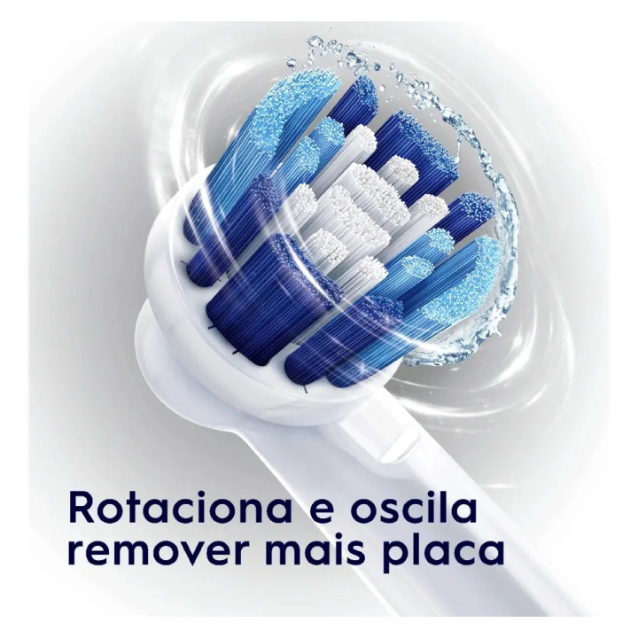Escova Dental Eletrica Pro Saude Power + 2 Pilhas + 4 Refis Pilhas | Oral-B | Escovas Elétricas