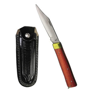 Canivete Churrasqueiro, Aço Inox, Cabo De Madeira E Bainha | Trevo, o original! | Facas e Canivetes