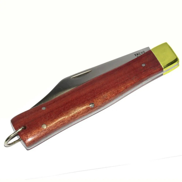 Canivete Churrasqueiro, Aço Inox, Cabo De Madeira E Bainha | Trevo, o original! | Facas e Canivetes