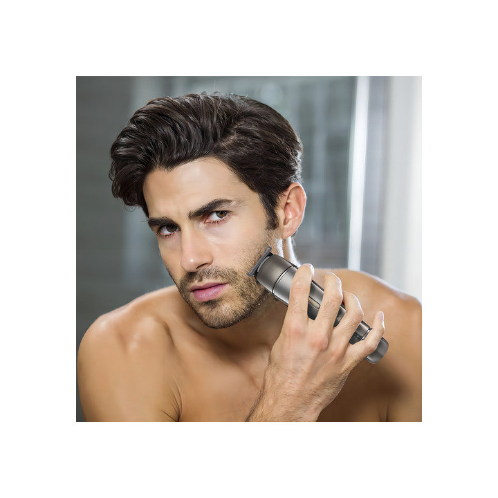 Aparador De Pelos Philco Multi Groom Aqua 12 Em 1 Pap03 Bivolt Preto 127/220v | Máquinas de Cortar Cabelo