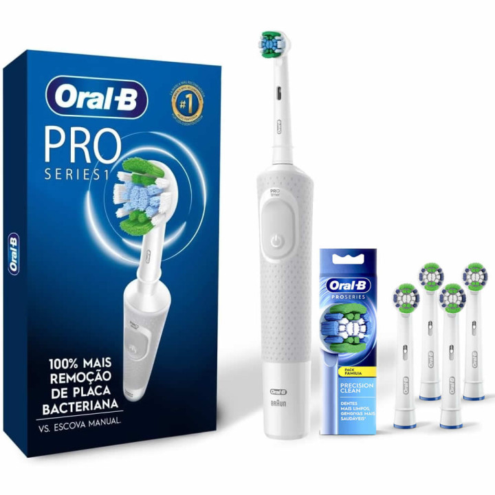 Escova Dental Eletrica Oral-b Vitality+4 Refil-110v-frete G | Escovas de Dentes